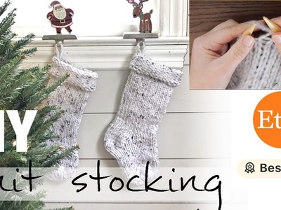 How to Knit the Easiest Christmas Stocking with Simply Maggie