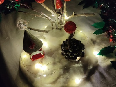 How to Make Diy Miniature Winter Wonderland.Christmas decor