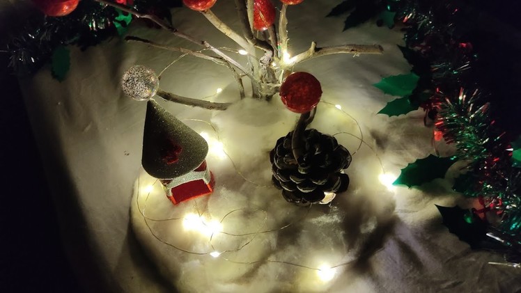 How to Make Diy Miniature Winter Wonderland.Christmas decor