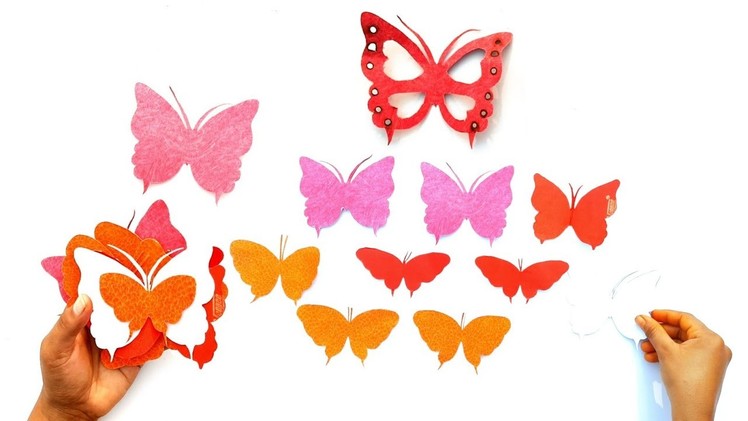 How to make easy colorful butterfly with paper || Beautiful butterfly ????  Craft || #Shorts