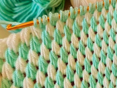 Very Easy Super Tunisian Knitting Crochet beybi blanket