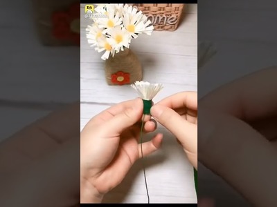 5 minute art'craft video with colourful paper craft work easy flower pot pls subscribe pls support