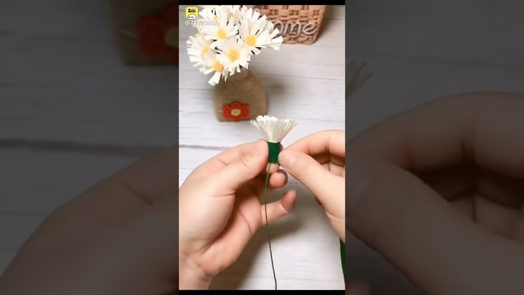5 minute art'craft video with colourful paper craft work easy flower pot pls subscribe pls support
