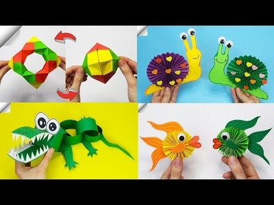 6 Moving paper toys - Easy paper crafts ideas