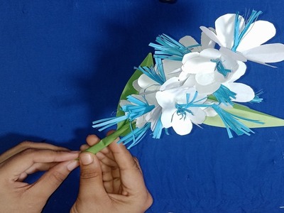 Beautiful White flower Making With Paper | Home Decor | Tasfia Point