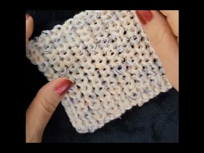 Brioche stitch - knitting for left handed beginners