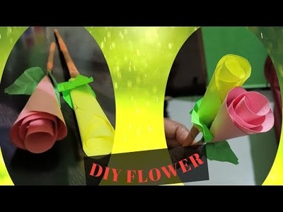 Color paper flower|DIY@Abhi???? sabya