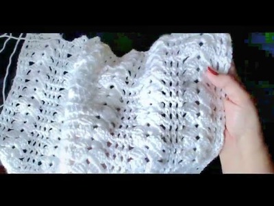 Crochet Baby Blanket. Frosty surprise blanket