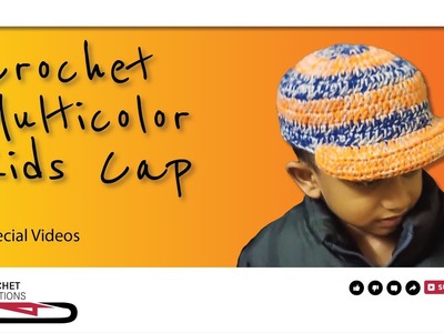 Crochet Multicolor Kids Cap