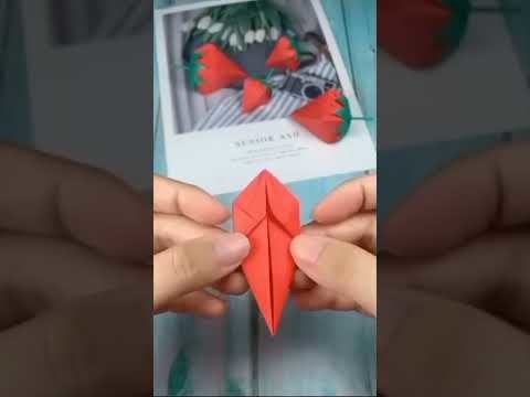 Diy cute  paper ???? strawberry