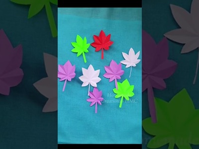 DIY How to make Paper Autumn Maple Leaf. Paper Origami. Paper Leaf Craft #shorts #youtubeshorts