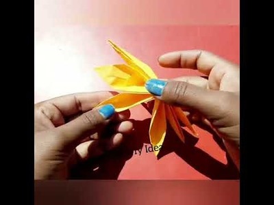 Diy paper flower | Easy paper flower | How to make paper flower | Paper crafts | diy flower |#diy