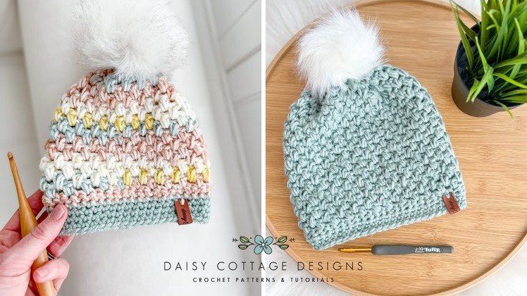 Easy Crochet Beanie Tutorial