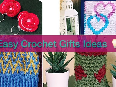 Easy Crochet Gifts Ideas | Crochet Pen holder | Crochet Hearts | Crochet Roses | Crochet Scarf &Hats