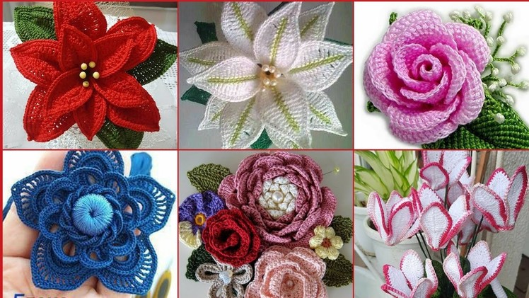 Excellent and Stylish new Crochet Flower guldan and new pattern easy homemade Crochet design 2022