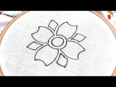 Fancy Flower Embroidery Design for Dress, Kurti & Tunic (Hand Embroidery Work)