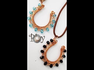 Horseshoe | Pendant | Crystal beads | 3-wire braid @Lan Anh Handmade 740 #Shorts