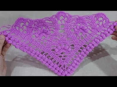 How to crochet  flower shawl ???? step by step