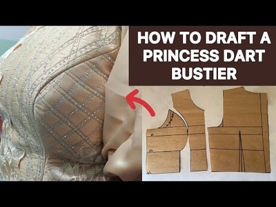 How to Draft a Princess Dart Bustier Pattern.