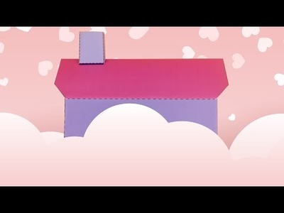 HOW TO MAKE 3D HOUSE TEMPLATES PRINTABLE | PAPER CRAFT | VALENTINE CRAFT #SHORT