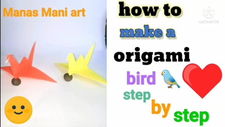 How to make a bird|moving wings.origami.Very hard.