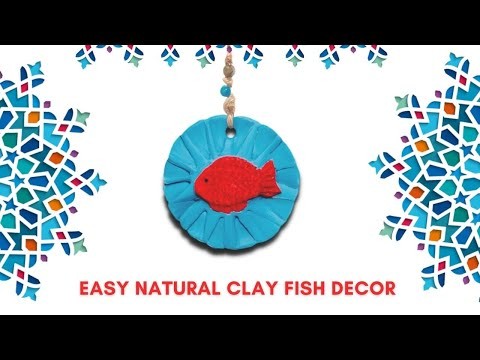 How to make a Clay Goldfish Wall Decor | Easy craft tutorials 2022 for Norooz #shorts