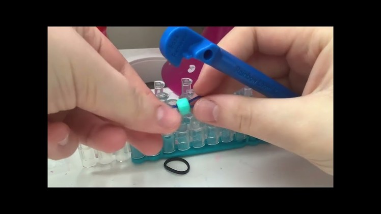 How to make beaded rainbow loom bracelet (Easy)