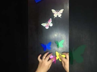 How to make colorful butterfly #shorts