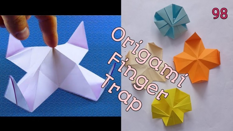 How To Make DIY Origami Finger Trap  | Paper Finger Trap |  Origami Fidget Toy | Fun Craft