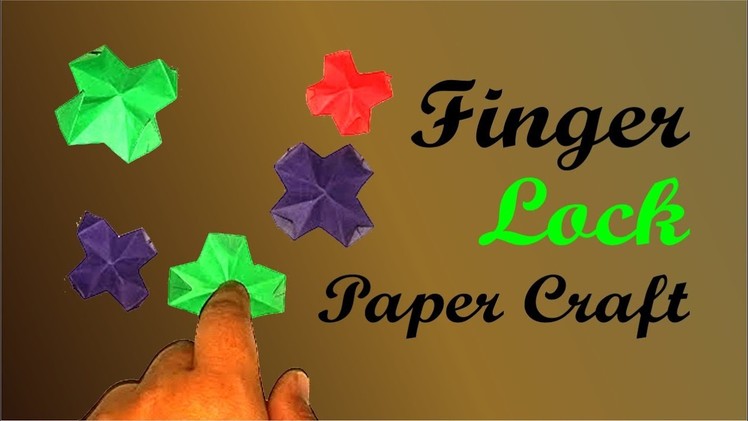 How To Make DIY Origami FINGER TRAP [Origami Fidget Toy]