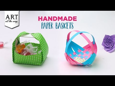 How to make mini paper basket || Art and craft || DIY Origami basket home decoration @VENTUNO ART