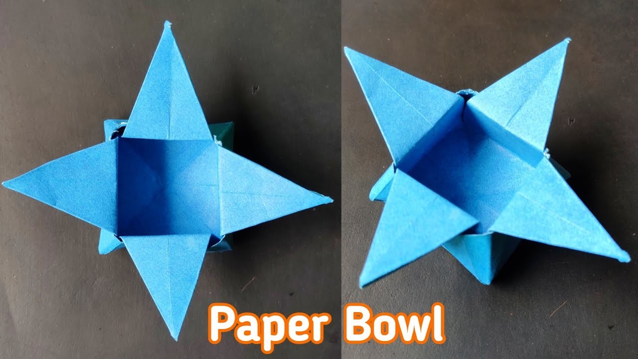 how to make a bowl out of a4 paper