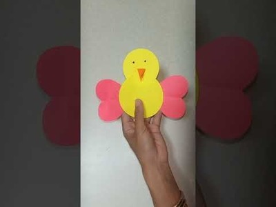 How to make Paper Chicken. Easy Paper Craft. #Shorts