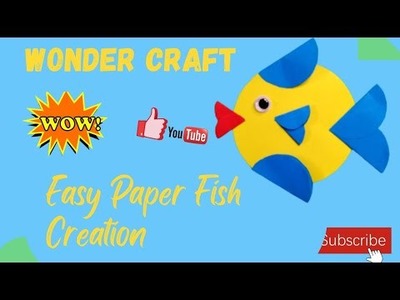 How to Make Paper Fish - Paper Art and Craft - Wonder Craft