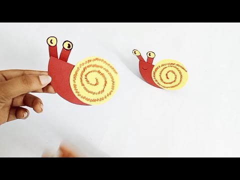 How to make paper snail | Easy paper crafts | DIY Paper snail