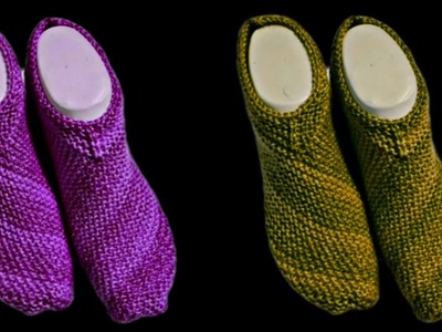 Ladies socks knitting in hindi | one coloured designer ladies socks | thumbless ladies socks 2022