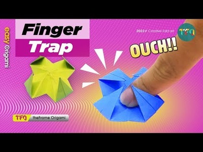 MAGIC Origami FINGER TRAP. How to make diy origami finger trap | paper antis tress toy - fidget toy