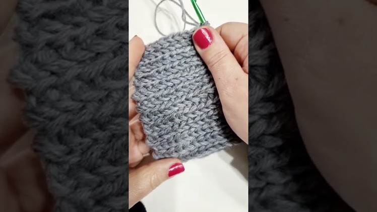 Maglia rasata all'uncinetto Crochet Knit stitch #crochet