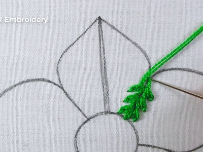 Modern Hand Embroidery Fusion Stitch Amazing Flower Design Needle Work With Easy Sewing Tutorial
