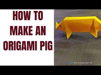 Origami pig | diy paper folding pig for kids#origmai pig