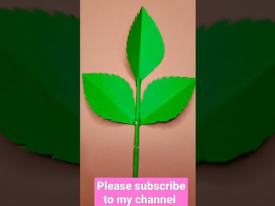 Paper Leaf Making Instruction | Paper Leaves | Paper Crafts for School | Decorative Leaves