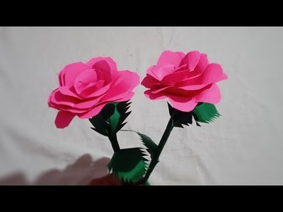 Paper Roses | Paper Craft Ideas | School Project For Class 6 @Work Education Projects