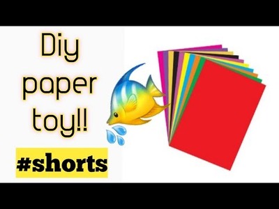Paper toy|Diy paper fish #shorts#papertoy#papercraft
