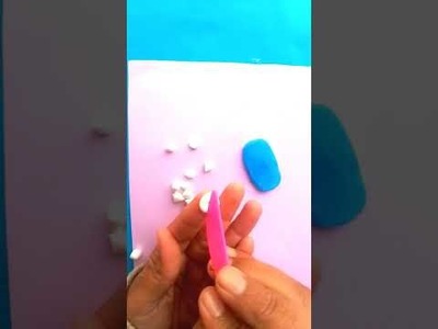 Polymer clay craft. How to make clay panadol tablets. Easy clay craft #Shorts