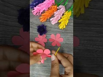 Rose paper craft???? #india#youtube#DIY home decoration