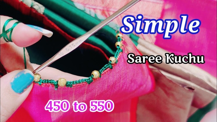 Saree kuchu #336 #new #easy #simplesareekuchu design tutorial.#siricreationswomensadda