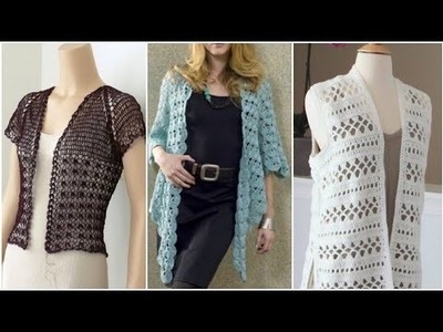 Stylish Crochet Jacket Patterns For All Occasion.Crochet Jacket Designs Ideas.