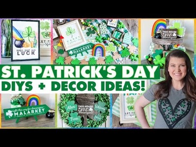 15 AWESOME St. Patrick's Day DIYs + Decor Ideas! ☘️ Shamrock Dollar Tree DIYs 2022 | Whiskey & Whit