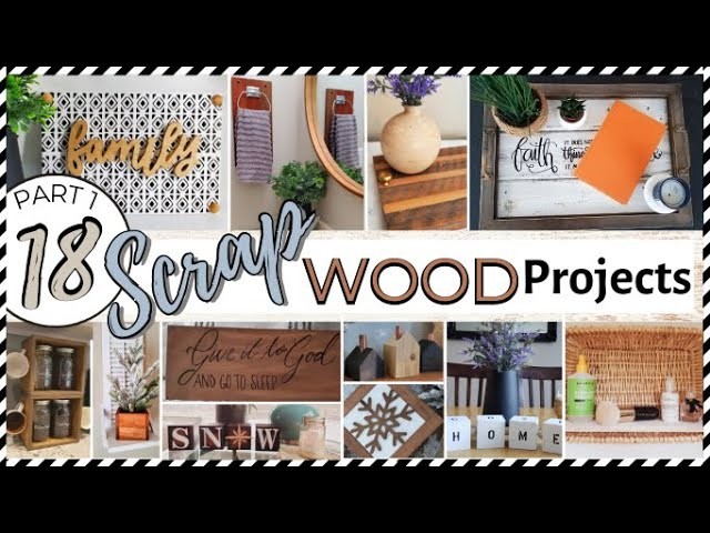 ????18 SCRAP WOOD PROJECTS & IDEAS Part 1 | TRASH TO TREASURE THRIFT FLIPS & DIY FUNCTIONAL DECOR