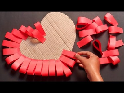 2 Unique Paper Heart Wall Hanging | Easy Homemade Wall Hanging |  Home Decoration Ideas #diy